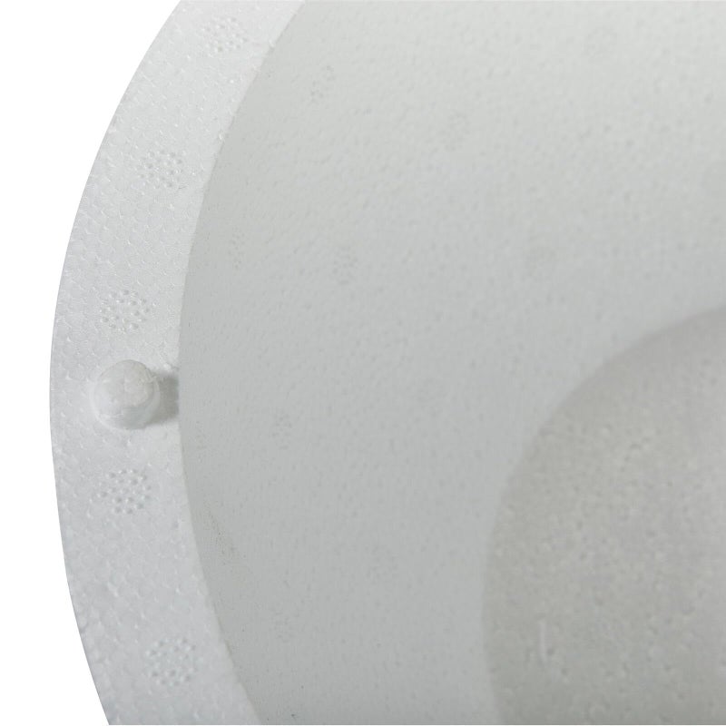 FloraCraft SmoothFoM Hollow Half Ball 3.9 Inch x 7.9 Inch White - Image 3